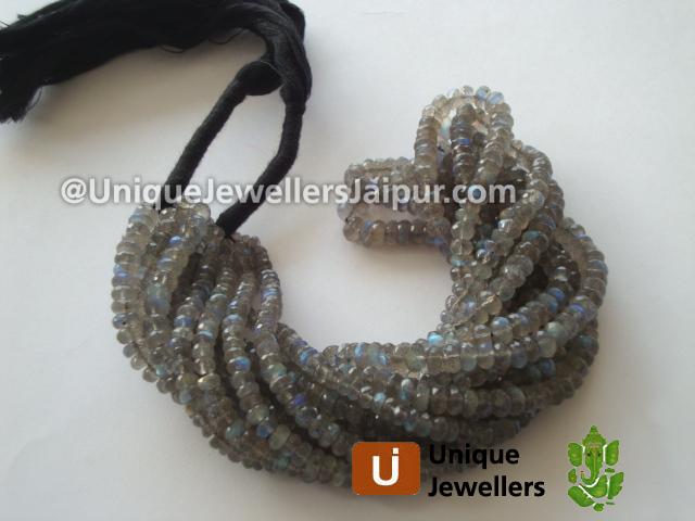 Labradorite Far Faceted Roundelle Beads